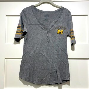 University of Michigan t with Appliqué and back logo